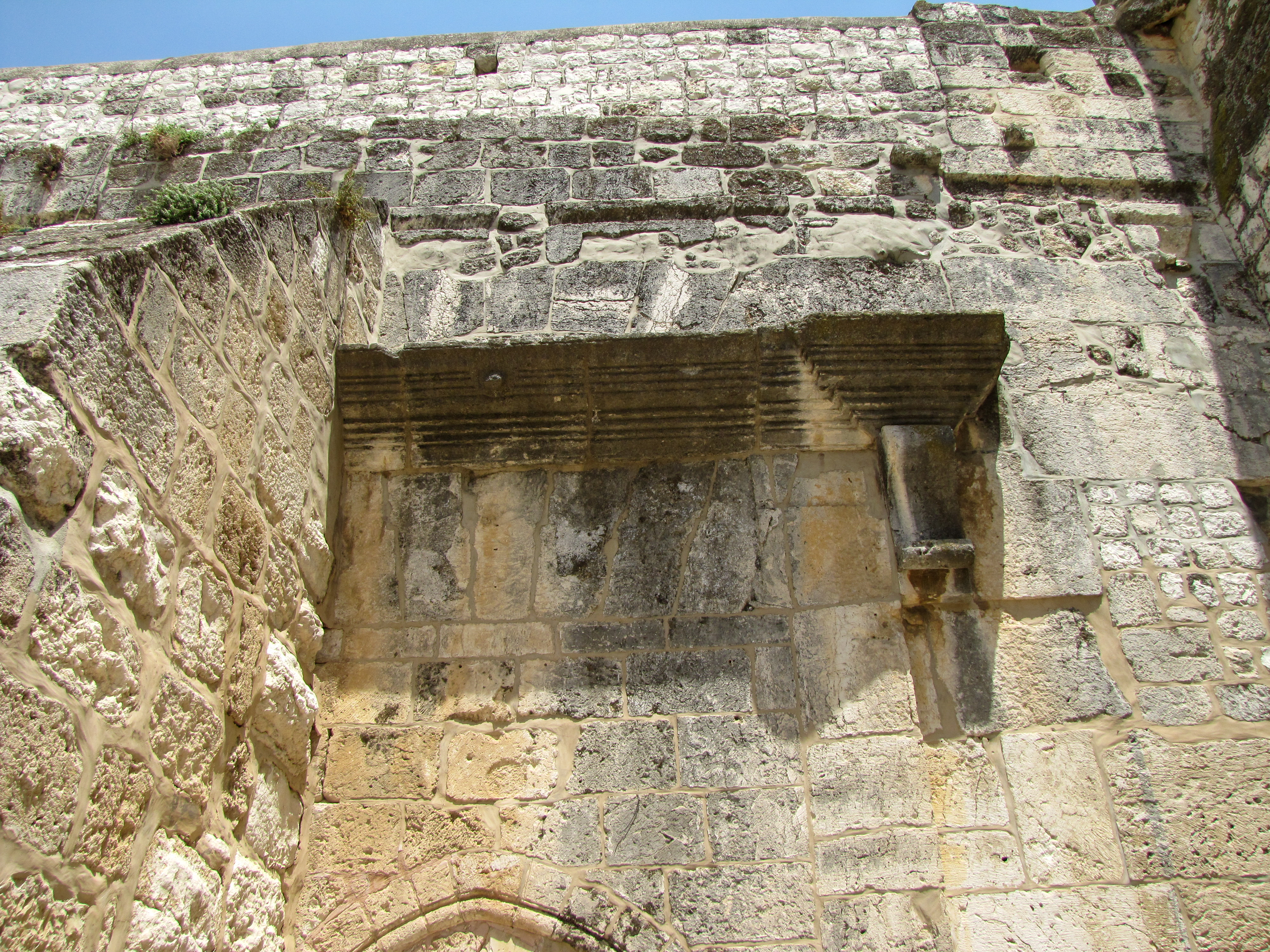 Front of the church above the entrance